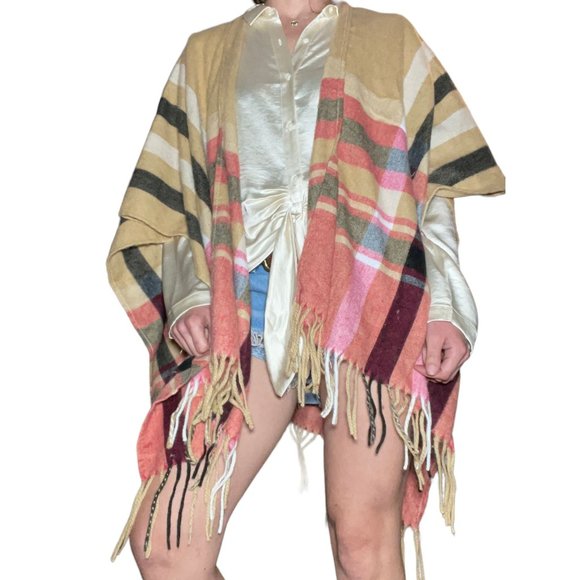 Woolrich plaid blanket wrap shawl - Picture 1 of 4